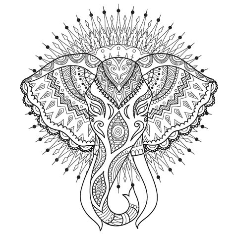 Coloriages L Phant Mandala Imprimer