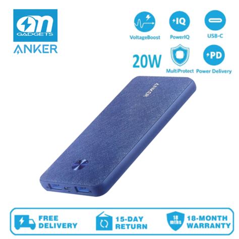 Anker A1245a1248 Power Bank Usb C Portable Charger 10000mah With 20w Pd Powercore Slim 10000