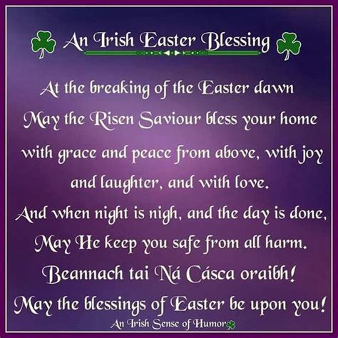 Irish Easter Blessing Easter Blessings Happy Easter Wishes Blessed