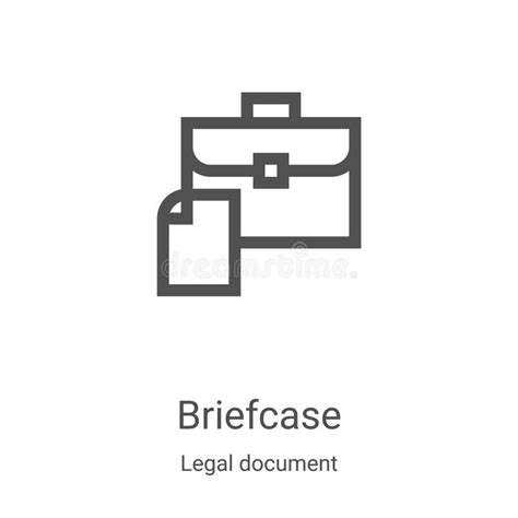 Briefcase Icon Vector From Office Collection Thin Line Briefcase