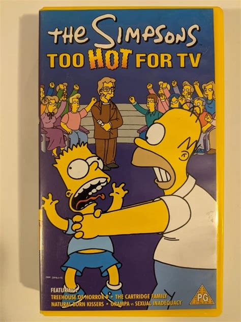 THE SIMPSONS TOO Hot For TV Animated VHS SUR Yeardley Smith Tested PicClick UK