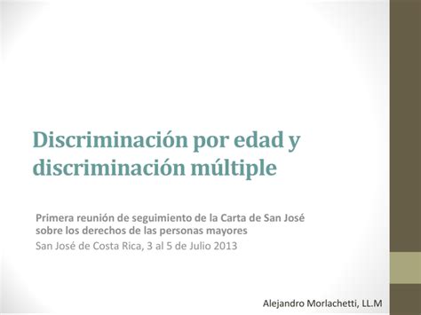 Discriminación por edad y discriminación múltiple