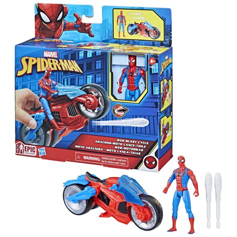 Ripley Figura De Accion Marvel F Spider Man Moto Aracnida