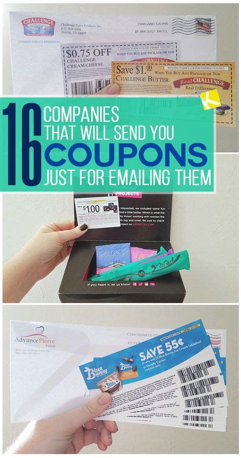 49 Companies That Ll Send You Free Coupons By Mail Just Ask Free