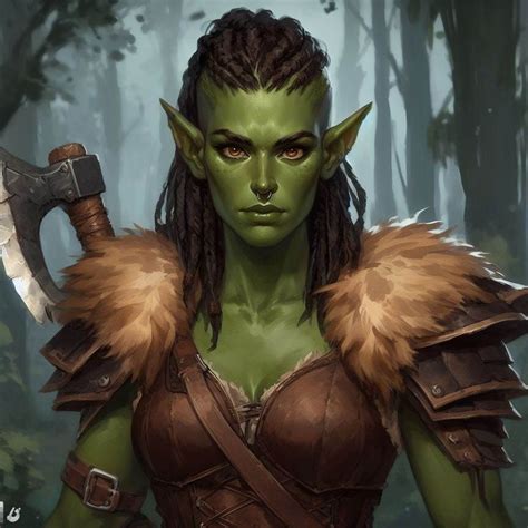 Half Orc In 2024 Female Orc Monster Girl Encyclopedia Half Orc Female