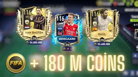 180 MİLYON COINS İLE EFSANE GEN YÜKSELTME Fifa Mobile 22 YouTube