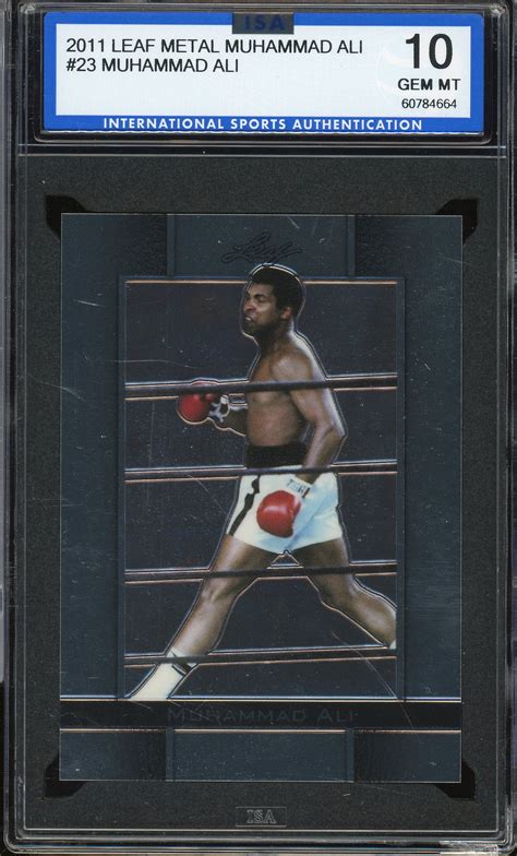 Muhammad Ali Leaf Metal Muhammad Ali Card Isa Gem Mint