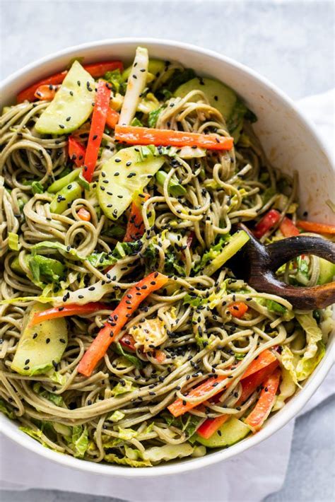 Vegetarian Soba Noodle Salad Giadzy Recipe Soba Noodles Salad Vegetarian Soba Noodles