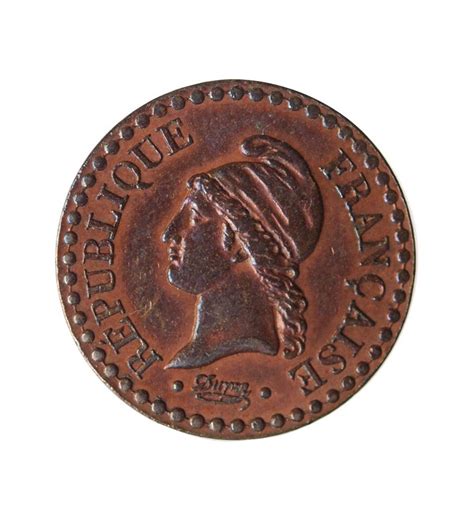 DUPRE 1 CENTIME 1849 A PARIS Bronze TTB Suffren Numismatique