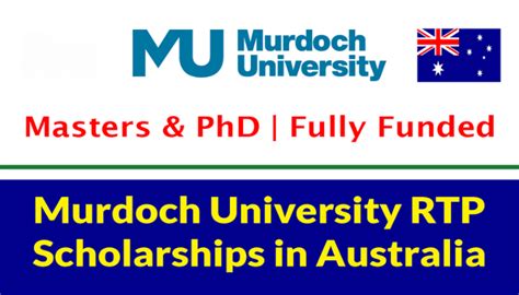 Fully Funded Master S And PhD Scholarships At Murdoch University