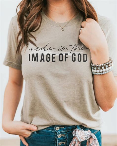 Made In The Image Of God Tee Cute Shirt Designs Christian Shirts