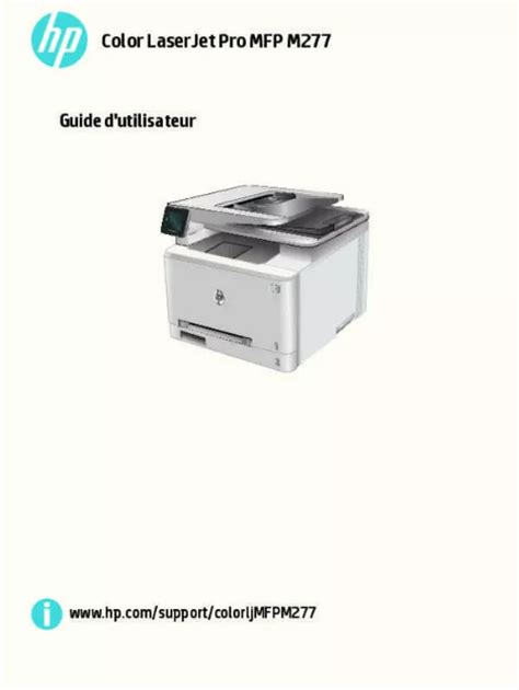 Notice Hp Color Laserjet Pro M277dw B3q11a Imprimante Trouver Une Solution à Un Problème Hp