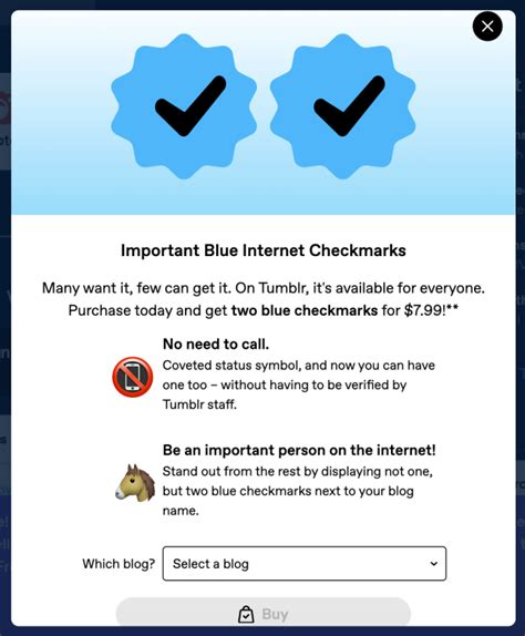 Tumblr Trolls Twitter By Offering Two Pointless Blue Check Marks For