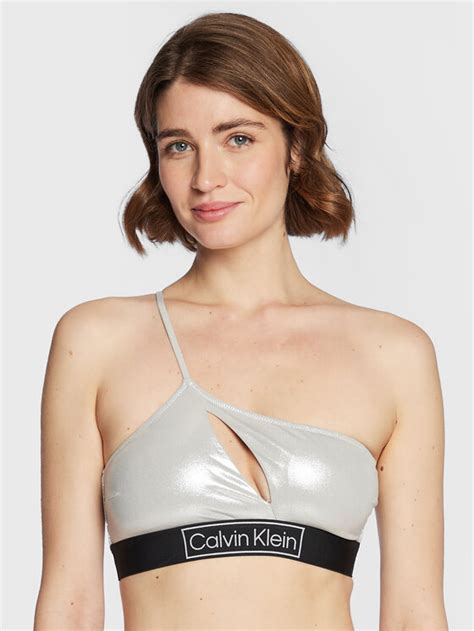 Calvin Klein Swimwear Bikini Oberteil Kw Kw Silber Modivo At