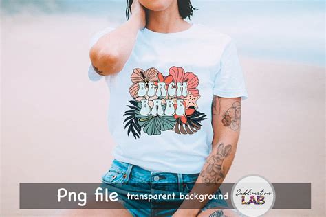 Beach Babe PNG Sublimation Design Summer Boho Tropical Etsy