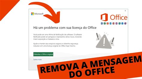 Como Remover A Mensagem Obtenha O OFFICE Original Do Office 2016 2019