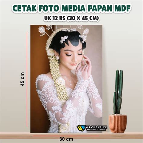 Jual Uk Rs Cetak Foto Media Papan Mdf Uk X Cm Jumboo Shopee