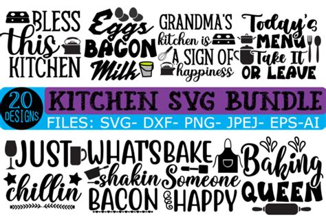 Kitchen Svg Bundle Bundle · Creative Fabrica