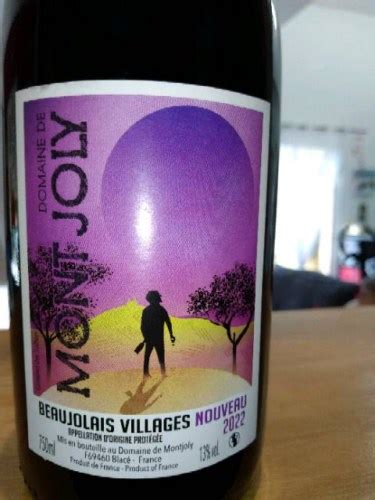 Domaine De Mont Joly Beaujolais Villages Nouveau Vivino Us