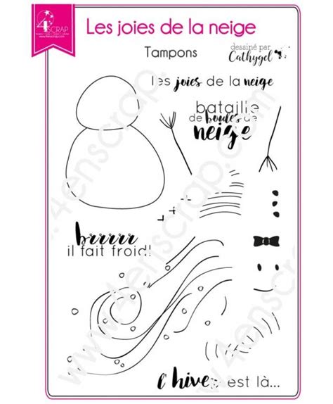 Tampon Transparent Scrapbooking Carter Bonhomme De Neige Les Joies De