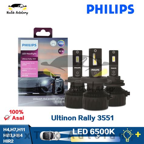 Philips Ultinon Rally Led H H H Hb Hb Hir Max Power W