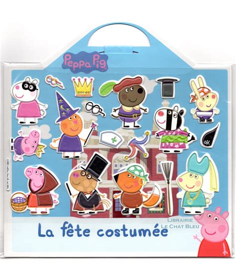 La fête costumée de Peppa Pig 18 stickers repositionnables et 1 grand