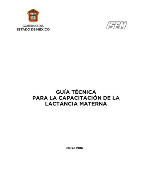 Manual De Lactancia Materna Secretaria De Salud Mexico Todo De