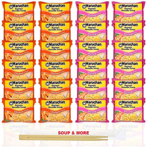 Maruchan Ramen Instant Noodle Soup Variety 2 Flavors 12 Packs