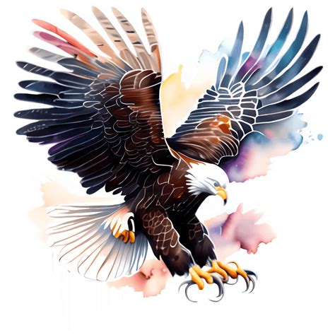 Beautiful Watercolor Eagle Creative Fabrica