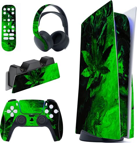 Playvital Full Set Skin Decal For Ps Console Disc Edition Sticker