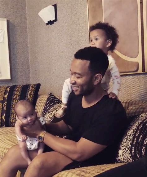 John Legend Poses With Kids In Bali