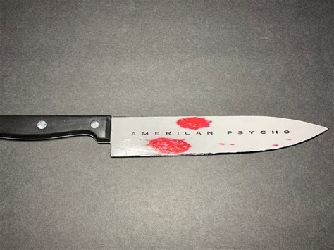 American Psycho Patrick Bateman Horror Kitchen Knife Etsy