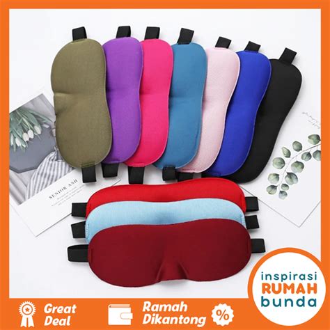 Jual Penutup Mata Eye Mask D Kacamata Tidur Sleep Masker Travel Tutup