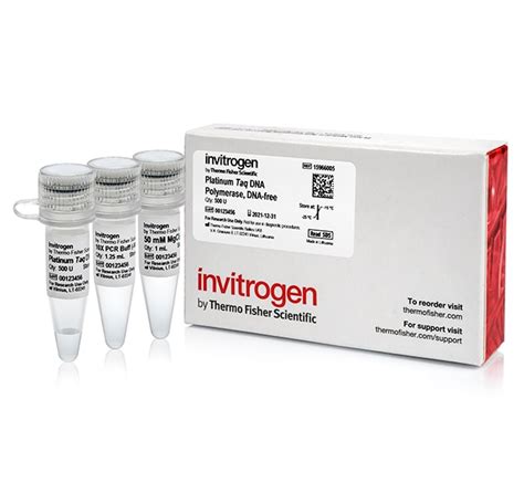 Invitrogen™ Platinum™ Taq DNA Polymerase, DNA-free Reactions: 400 of 25 ...