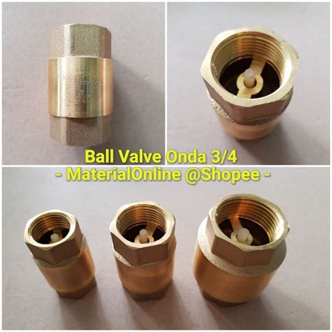 Jual TOSSEN TOSEN TUSEN TUSSEN KLEP Kuningan ONDA Valve 3 4 3 4 Inc