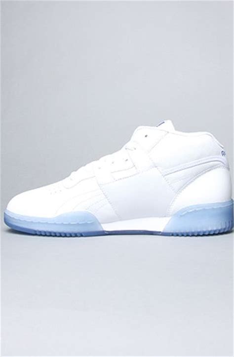 Reebok The Workout Mid Ice Sneaker In White Blue In White For Men Ice