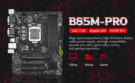 Shangzhaoyuan B85m Pro Motherboard Lga 1150 Support Intel Core I7i5i3