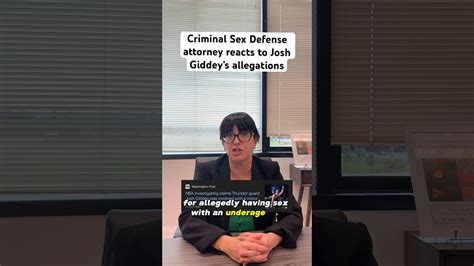 Criminal Sex Defense Attorney Reacts To Josh Giddey Allegations Shorts