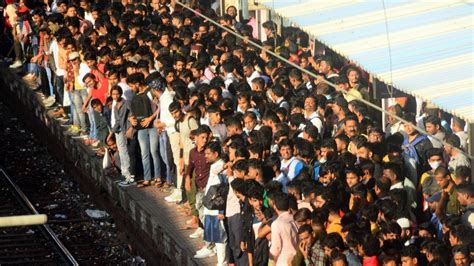 In Photos Mumbai Witnesses Huge Crowds At Stations Due To Mega Block