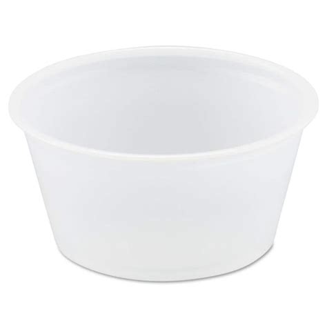 SOLO Plastic Souffle Portion Cups 2 Oz Translucent 2500 Per Case