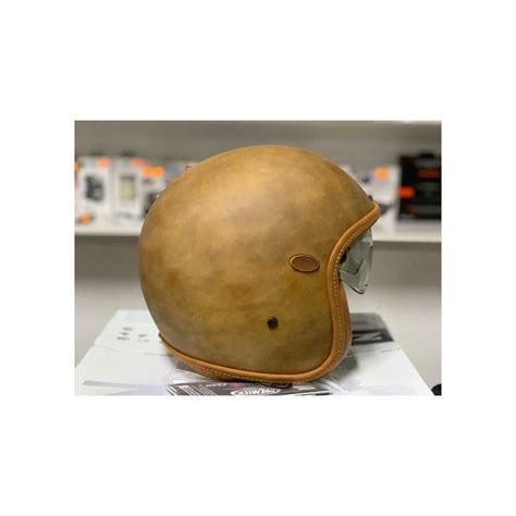 Casco Jet Premier Vintage Evo Bos Bm Marrone