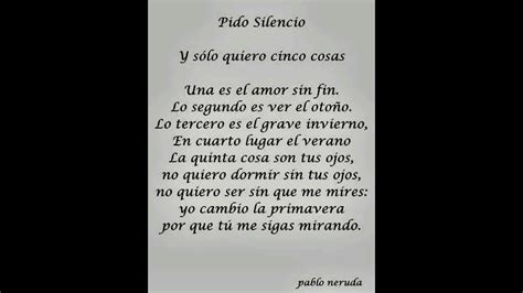 Pido Silencio NERUDA YouTube Music