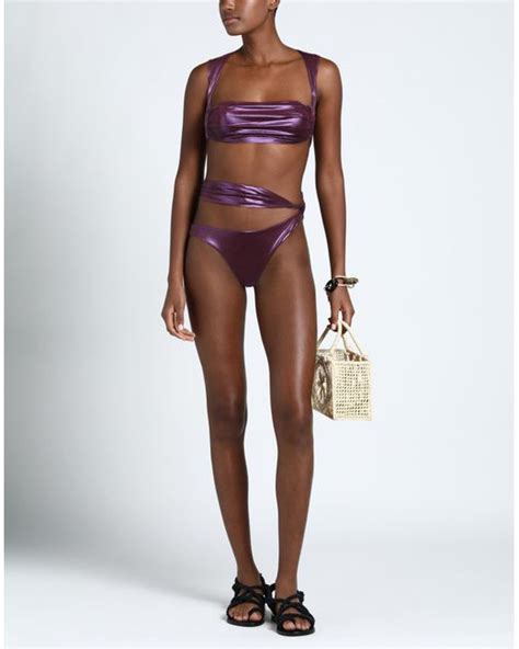 The Attico Bikini In Purple Lyst