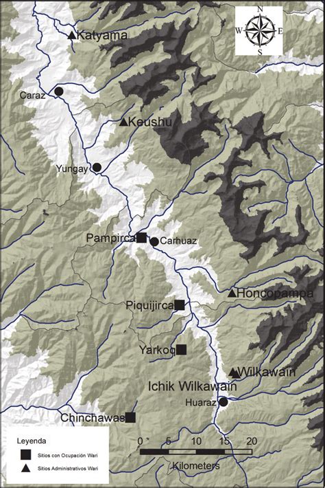 Mapa De Ubicaci N De Los Principales Sitios Arqueol Gicos Mencionados