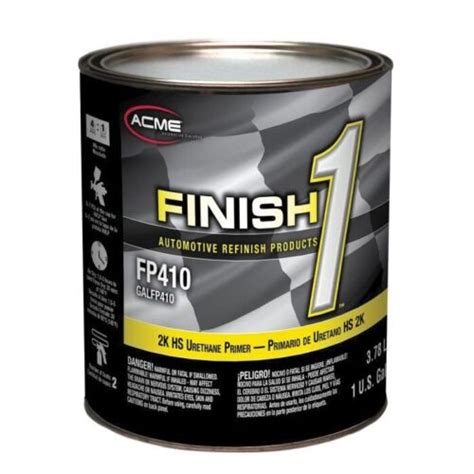 Sherwin Williams Finish 1 Fp410 High Build 2k Hs Gray Urethane Primer Gallon Kit For Sale Online