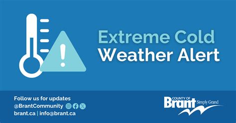 Extreme Cold Weather Alert County Of Brant