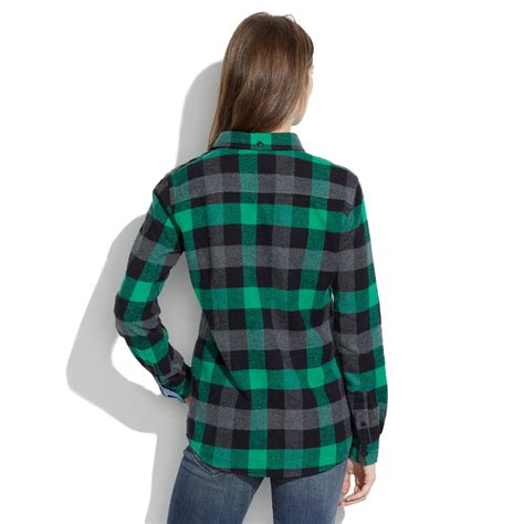 Madewell Penfieldand Chatham Buffalo Plaid Flannel Shirt In Green Lyst