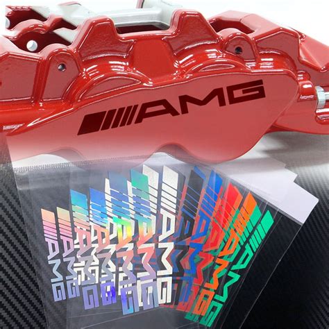 Pcs Amg Caliper Sticker High Temperature Resistant Brake Modification