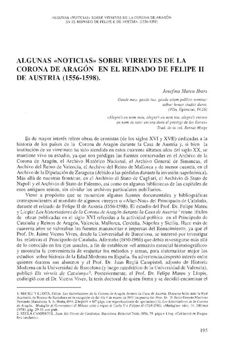 PDF ALGUNAS SOBRE VIRREYES DE LA CORONA DE Estudios Sobre