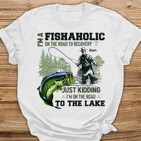 Personalized Fishing Fishaholic T Shirt - Gearcustoms.com